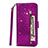 Custodia Portafoglio In Pelle Cover con Supporto L08 per Samsung Galaxy S20 Ultra Viola