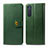 Custodia Portafoglio In Pelle Cover con Supporto L08 per Sony Xperia 5 II Verde