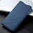 Custodia Portafoglio In Pelle Cover con Supporto L08 per Xiaomi Redmi 8 Blu