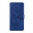 Custodia Portafoglio In Pelle Cover con Supporto L08 per Xiaomi Redmi Note 9S Blu