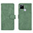 Custodia Portafoglio In Pelle Cover con Supporto L08Z per Realme Narzo 30A Verde