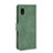 Custodia Portafoglio In Pelle Cover con Supporto L08Z per Samsung Galaxy A21 SC-42A Verde