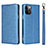 Custodia Portafoglio In Pelle Cover con Supporto L09 per Apple iPhone 12 Pro Cielo Blu