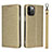 Custodia Portafoglio In Pelle Cover con Supporto L09 per Apple iPhone 12 Pro Max Oro