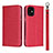 Custodia Portafoglio In Pelle Cover con Supporto L09 per Apple iPhone 12 Rosso