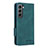 Custodia Portafoglio In Pelle Cover con Supporto L09Z per Samsung Galaxy S21 5G Verde