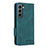 Custodia Portafoglio In Pelle Cover con Supporto L09Z per Samsung Galaxy S22 5G Verde