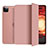 Custodia Portafoglio In Pelle Cover con Supporto L10 per Apple iPad Pro 11 (2020) Oro Rosa