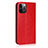 Custodia Portafoglio In Pelle Cover con Supporto L10 per Apple iPhone 12 Pro Rosso Rosa