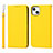 Custodia Portafoglio In Pelle Cover con Supporto L10 per Apple iPhone 14 Giallo