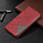 Custodia Portafoglio In Pelle Cover con Supporto L10 per Huawei Y6p Rosso