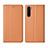 Custodia Portafoglio In Pelle Cover con Supporto L10 per OnePlus Nord Arancione