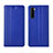 Custodia Portafoglio In Pelle Cover con Supporto L10 per OnePlus Nord Blu