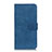 Custodia Portafoglio In Pelle Cover con Supporto L10 per Oppo A32 Blu