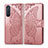 Custodia Portafoglio In Pelle Cover con Supporto L10 per Sony Xperia 5 II Oro Rosa