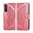 Custodia Portafoglio In Pelle Cover con Supporto L10 per Sony Xperia 5 II Rosa