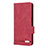 Custodia Portafoglio In Pelle Cover con Supporto L10Z per Samsung Galaxy A32 5G Rosso