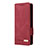 Custodia Portafoglio In Pelle Cover con Supporto L10Z per Samsung Galaxy Z Fold4 5G Rosso