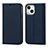 Custodia Portafoglio In Pelle Cover con Supporto L11 per Apple iPhone 13 Mini Blu