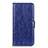 Custodia Portafoglio In Pelle Cover con Supporto L11 per Huawei Enjoy 10S Blu