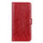 Custodia Portafoglio In Pelle Cover con Supporto L11 per Huawei Enjoy 10S Rosso