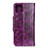 Custodia Portafoglio In Pelle Cover con Supporto L11 per Huawei Honor 30S Viola