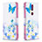 Custodia Portafoglio In Pelle Cover con Supporto L11 per Nokia 2.4 Cielo Blu