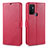 Custodia Portafoglio In Pelle Cover con Supporto L11 per Oppo A33 Rosso