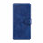 Custodia Portafoglio In Pelle Cover con Supporto L11 per Oppo A91 Blu