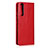 Custodia Portafoglio In Pelle Cover con Supporto L11 per Sony Xperia 5 II Rosso