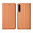 Custodia Portafoglio In Pelle Cover con Supporto L12 per Huawei Honor 9X Pro Arancione