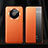 Custodia Portafoglio In Pelle Cover con Supporto L12 per Huawei Mate 40 Pro+ Plus Arancione