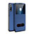 Custodia Portafoglio In Pelle Cover con Supporto L12 per Huawei Y8p Blu