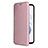 Custodia Portafoglio In Pelle Cover con Supporto L12Z per Samsung Galaxy S22 5G Oro Rosa