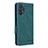 Custodia Portafoglio In Pelle Cover con Supporto L13Z per Samsung Galaxy M32 5G Verde