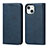 Custodia Portafoglio In Pelle Cover con Supporto L14 per Apple iPhone 14 Blu