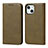 Custodia Portafoglio In Pelle Cover con Supporto L14 per Apple iPhone 14 Grigio