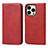 Custodia Portafoglio In Pelle Cover con Supporto L14 per Apple iPhone 14 Pro Rosso