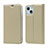 Custodia Portafoglio In Pelle Cover con Supporto L18 per Apple iPhone 13 Mini Oro