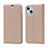 Custodia Portafoglio In Pelle Cover con Supporto L18 per Apple iPhone 13 Mini Oro Rosa