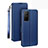 Custodia Portafoglio In Pelle Cover con Supporto L22 per Huawei Honor 30S Blu