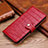Custodia Portafoglio In Pelle Cover con Supporto L24 per Apple iPhone 13 Mini Rosso