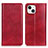 Custodia Portafoglio In Pelle Cover con Supporto L25 per Apple iPhone 13 Mini Rosso