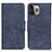 Custodia Portafoglio In Pelle Cover con Supporto L27 per Apple iPhone 14 Pro Max Blu