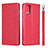 Custodia Portafoglio In Pelle Cover con Supporto L27 per Samsung Galaxy A71 5G Rosso