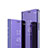 Custodia Portafoglio In Pelle Cover con Supporto Laterale Specchio Cover L01 per Huawei Mate 30 Lite Viola