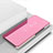 Custodia Portafoglio In Pelle Cover con Supporto Laterale Specchio Cover L01 per Motorola Moto G8 Power Oro Rosa