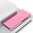 Custodia Portafoglio In Pelle Cover con Supporto Laterale Specchio Cover L01 per OnePlus Nord N200 5G Oro Rosa