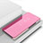 Custodia Portafoglio In Pelle Cover con Supporto Laterale Specchio Cover L01 per Oppo A54 5G Oro Rosa