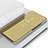 Custodia Portafoglio In Pelle Cover con Supporto Laterale Specchio Cover L02 per Samsung Galaxy S10 5G Oro